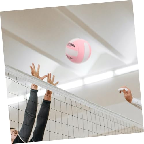 SUPVOX Official Soft Volleyball PU Practice Ball for Indoor Sports Training Thick Material with Eye Catching Colors Standard Middle School Competition Inflatable Volleyball