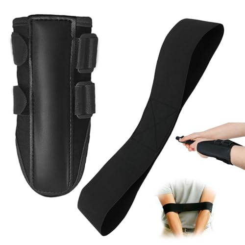 Golf Wrist Training Aid Kit with Wrist Brace & Arm Band, Durable & Comfortable Swing Trainer to Keep Arms Connected & Stabilize Wrist, Improve Swing Consistency for Beginners & Practice