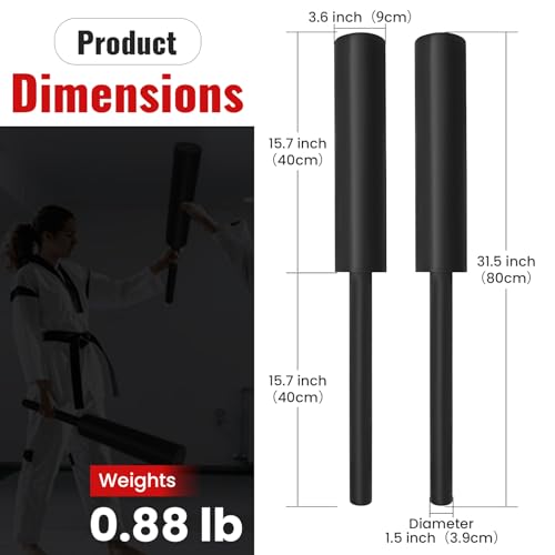 Padded Blocking Guards, Basketball Blocking Sticks, 2 Pack Basketball Pads for Training, Padded Contact Sticks for Football, Boxing, Martial Arts, Lacrosse, MMA