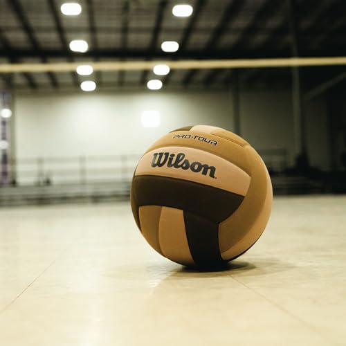 WILSON Pro Tour Volleyball - Official Size, Brown/Tan/Beige