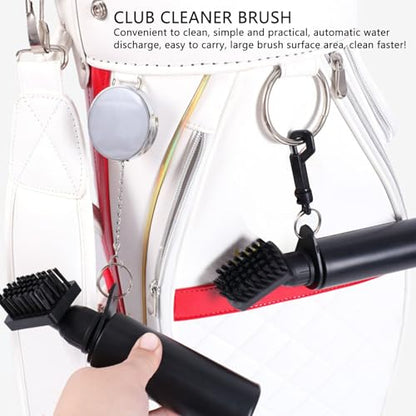 Portable Essential Cleaner Brush with Clip, 100ml Squeeze Water Bottle, Plastic Cleaning Tool for Deep Cleaning, Men and Women