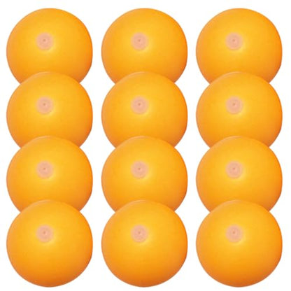 GALPADA 100pcs 27mm Table Tennis Balls with Hole, Abs Plastic Ping Pong Balls for Practice Machine Training, Yellow Bulk Set for Leisure and Competition Use