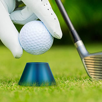 Gejoy 24 Pieces Rubber Winter Golf Tees Golf Rubber Tees Practice Tee Holder with 4 Different Height for Practice, 38,22,16.5,12 mm - color: Red, Yellow ,Blue