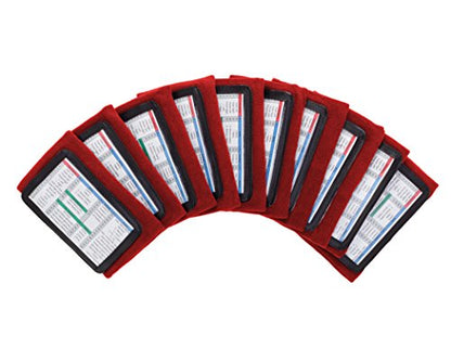 WristCoaches Football Play Wristbands - Youth Quarterback Gear - Wristband Playbook - Softball Wristbands for Signs - color: Red