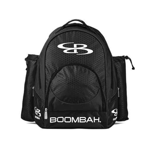 Boombah Tyro Baseball/Softball Bat Backpack - 20" x 15" x 10" - Holds 2 Bats up to Barrel Size of 2-5/8" - color: Black