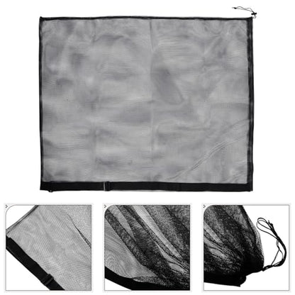 Mikinona Heavy Duty Mesh Drawstring Sports Ball Storage Bag Large Capacity Single Shoulder Carrier for Basketball Soccer Volleyball Outdoor Team Use