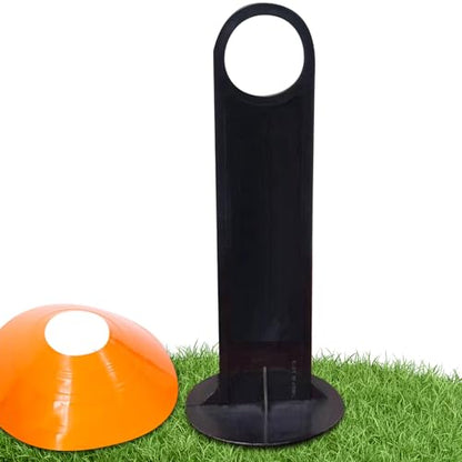 Soccer Disc Rack, Portable Cone Carrier, 35cm Training Marker Holder for Drills, ABS Lightweight Storage Rod, Field Sports Gear with Quick Stack, Agility Practice Rack for Coaching Use
