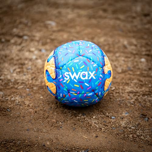 Swax Training Baseball 2‑Pack – Blue Sprinkle Design, Soft‑Impact Limited‑Flight Training Balls, Regulation Size & Weight