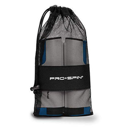 PRO-SPIN Retractable Ping Pong Net – 72" Table Tennis Net with Clamps | Portable Ping Pong Net for Any Table | Includes Custom Mesh Storage Bag | Replacement Table Tennis Net Posts - color: 1-Pack | Blue