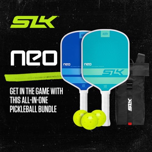 Selkirk Sport SLK Pickleball Paddles Set of 2 | Designed in The USA | Choose The SLK Neo Graphite, SLK Neo Fiberglass Pickleball Set or SLK Atlas Pickleball Bundle - color: Blue Turquoise | Neo Fiberglass