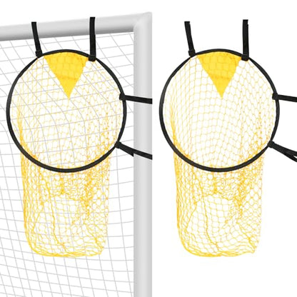 Soccer Goald Shooting Target Net: Top Bins Soccer Target Net for Goals Training Practice Equipment Easy to Attach and Detach