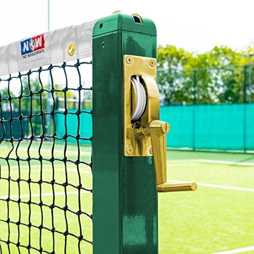 Vermont Tennis String Winder Mechanism – Professional Brass Winder for All Regulation Tennis Posts - Net Tennis Accessories Available in 3 Styles - color: Large Square