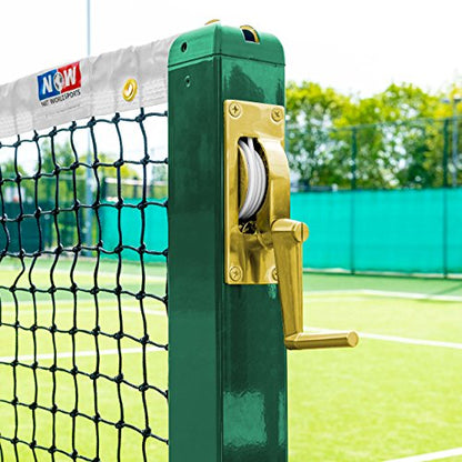 Vermont Tennis String Winder Mechanism – Professional Brass Winder for All Regulation Tennis Posts - Net Tennis Accessories Available in 3 Styles - color: Large Square