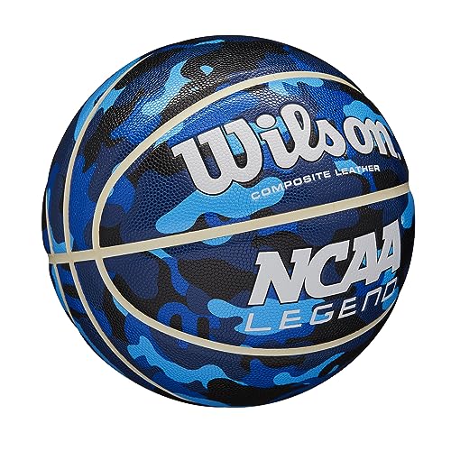 WILSON NCAA Legend Basketballs - Size 5, Size 6 and Size 7 - color: Blue Camo, size: Size 5 - 27.5"