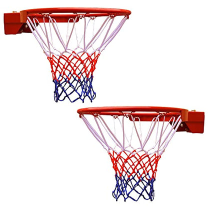 THUNDERBAY Reinforced Heavy Duty Breakaway Wall Mounted Basketball Rim,18 inch Basketball Rim Goal Replacement for Indoor Outdoor Walls - style: 18 Inch Breakaway(2Pack)