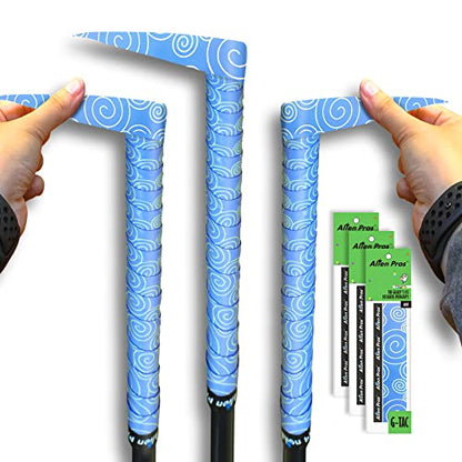 Alien Pros Golf Grip Wrapping Tapes - Innovative Golf Club Grip Solution - Enjoy a Fresh New Grip Feel in Less Than 1 Minute - style: 3-Pack Blue Clouds