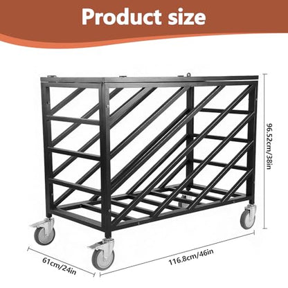 Rolling Exercise Ball Holder with Wheels Basketball Holder with Lockable Lid for Gyms Schools Clubs Indoor and Outdoor