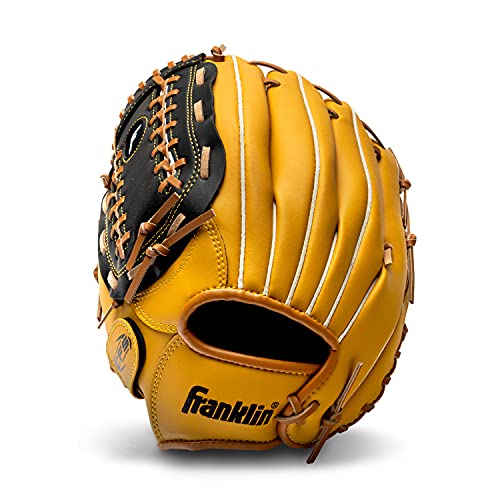 Franklin Sports Field Master Baseball + Softball Glove - Field Master Adult + Youth Baseball + Softball Mitt - Men's + Women's Gloves - Right Hand Throw