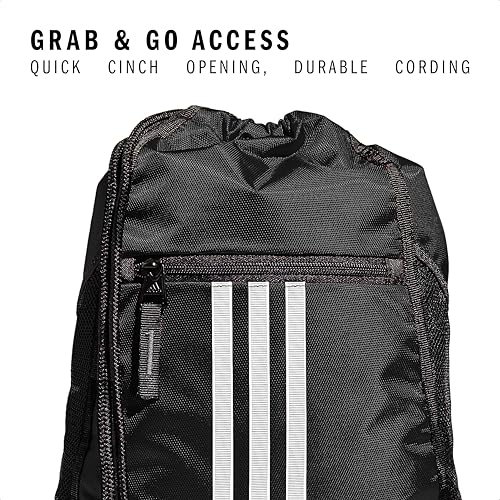 adidas Alliance Sackpack – Drawstring Backpack for Sports, Small Gym Bag - color: Black/2