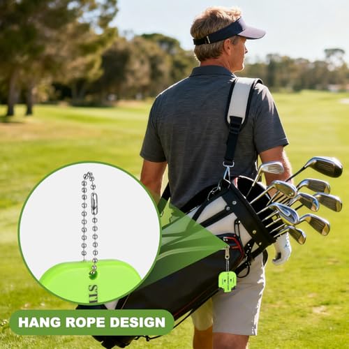Golf Score Indicator, Stroke Counter Clicker Portable Handy Count Shot Keeper with Key Chain for Golfer Training