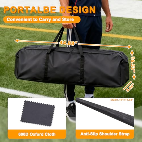 ZENY Portable Soccer Goal for Backyard,12x6 / 10x6.5 / 8x5 / 6x4 ft Kids Adults Soccer Net and Frame for Home Backyard Practice Training Goals, Soccer Training Equipment - style: 12 x 6 FT - HPVC