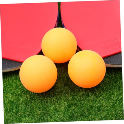 2 Pcs Table Tennis Racket Set Short Handle Pong Paddle Kit with Balls Poplar Rubber for Training Beginners and All Skill Levels