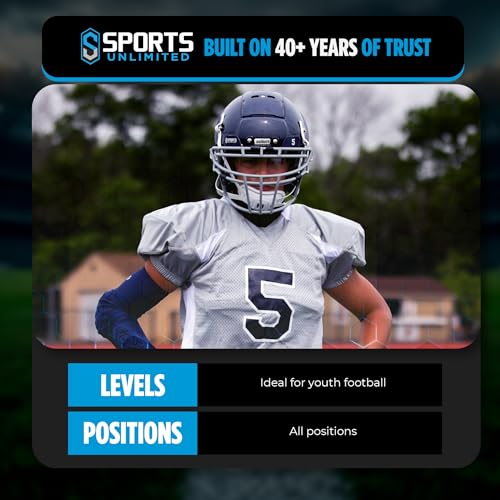 Sports Unlimited Xcalibur Youth Football Shoulder Pads, Youth Shoulder Pads for Football
