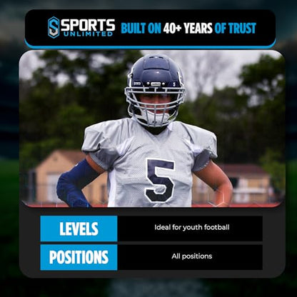 Sports Unlimited Xcalibur Youth Football Shoulder Pads, Youth Shoulder Pads for Football