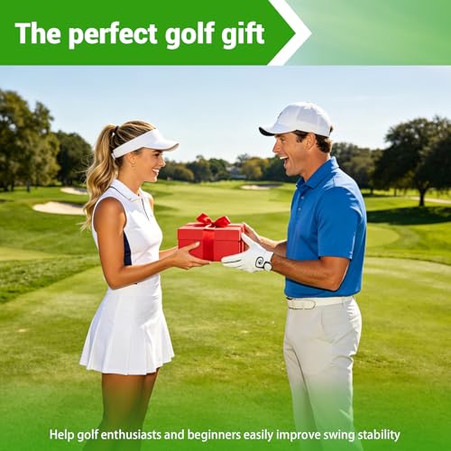 Adjustable Golf Alignment Stick Holder | Weighted Swing Trainer | Precision Aiming & Putting Practice Aid | Indoor & Outdoor Golf Training