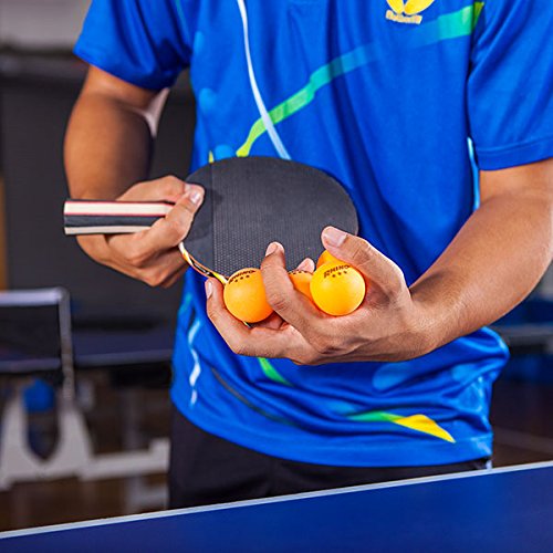 Champion Sports 3 Star Table Tennis Ball Pack – Tournament Size, 40mm Seamless, CTTA & ITTA Approved - style: Box of 38 (Orange)