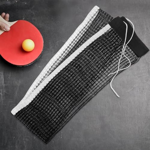 Retractable Table Tennis Net with Dense Polyester-Cotton Mesh for Ball Retention Portable and Foldable Design for Easy Storage Quick Setup Replacement Net for Standard Tables