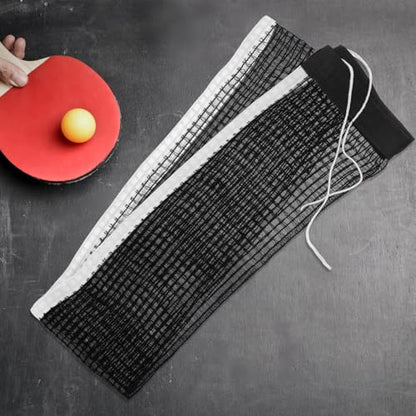 Retractable Table Tennis Net with Dense Polyester-Cotton Mesh for Ball Retention Portable and Foldable Design for Easy Storage Quick Setup Replacement Net for Standard Tables