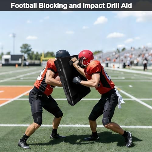 Martial Arts Kicking Shields - Kick Pad for Muay Thai, Taekwondo, Football, Basketball, Hockey Training - Denser Foam, Long Lasting PU Leather Kick Shield