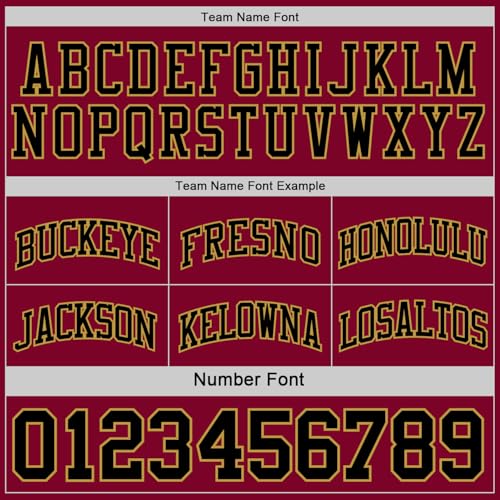 Custom Reversible Basketball Jerseys Men Youth, Personalized Sports Shirts Team Uniforms Printed Name Logo Number - color: Black and Red - Gold