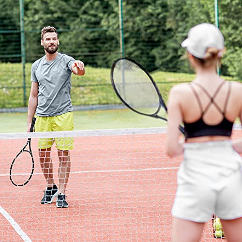 HIRALIY Tennis Rackets 2 Pack for Adults Beginners - 27 Inch Lightweight Aluminum Tennis Racquet Set with 3 Balls & Carry Bag - Vibration Dampening & Large Sweet Spot for Men Women Couples