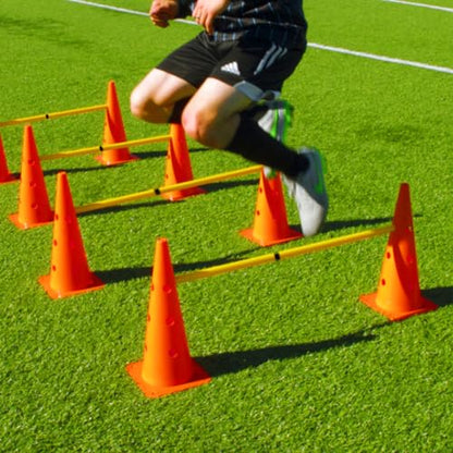 Hurdle Ladder Triangle Marker Cone Pad Disk Hurdle Multifunctional Set