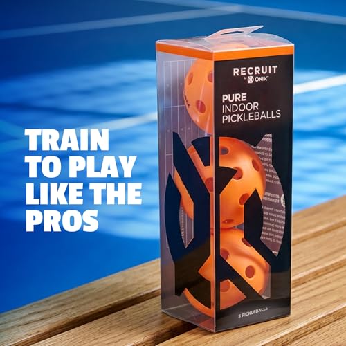ONIX Recruit Ready‑to‑Play Indoor Pickleball Balls with Superior Welding Design — Durable Construction, Consistent Bounce, and Ideal for Fun and Competitive Indoor Play