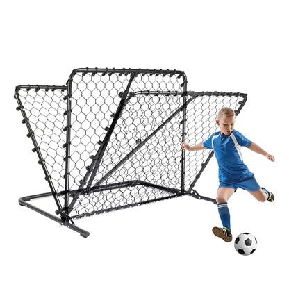 Advanced Soccer Rebounder Bounce Back Net with 16 Angle Adjustments - Durable and Versatile Sports Netting Board for Training and Matches