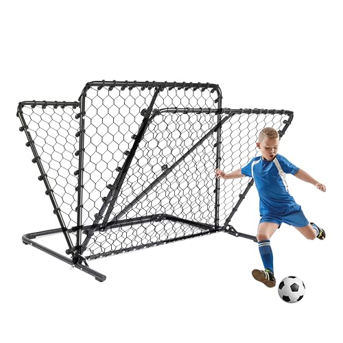 Advanced Soccer Rebounder Bounce Back Net with 16 Angle Adjustments - Durable and Versatile Sports Netting Board for Training and Matches