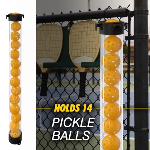 Pickleball Picker Upper Ball Holder, Pickleball Ball Picker Hopper Tube, Pickleball Pickup Tube - Lightweight Pickleball Retriever Collector with Shoulder Strap