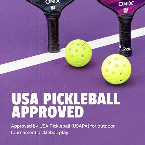 Onix Fuse G2 Outdoor Pickleball Balls USA Pickleball Approved - color: Neon Green, size: 3 Pack
