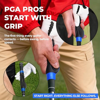 Golf Grip Trainer for Right-Handed Golfers, Golf Swing Training Aid for Proper Hand Position, Grip Pressure, Tempo & Muscle Memory, Indoor Practice & Warm Up, Golf Gifts for Men - size: Golf Grip Trainer