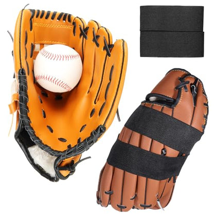 3 Pcs Baseball Glove Strap Softball Glove Wrap, Baseball & Softball Elastic Mitt Gloves Strap Band Keep Pocket Formed Ideal for Quickly Keep The Pocket Formed Fit All Gloves