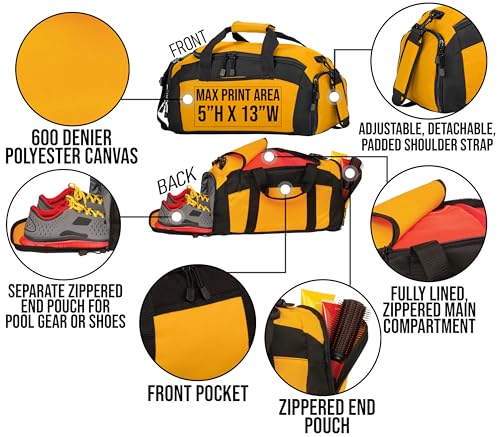 Personalized Track and Field Duffel Bag – Custom Name & Team Colors – Track Athlete Gear Bag for Boys & Girls – Lightweight Sports Travel Bag for Meets & Practice