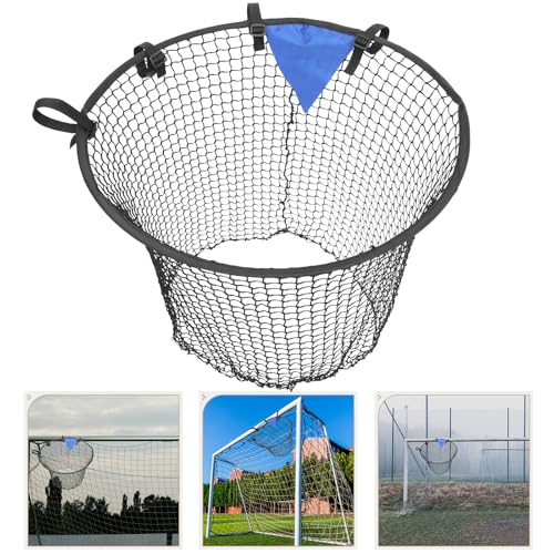 Amosfun Soccer Training Net with Target for Accuracy Practice, Black Football Goal Net for Youth and Adult Shooting Drills, Portable Practice Equipment for Indoor and Outdoor Football