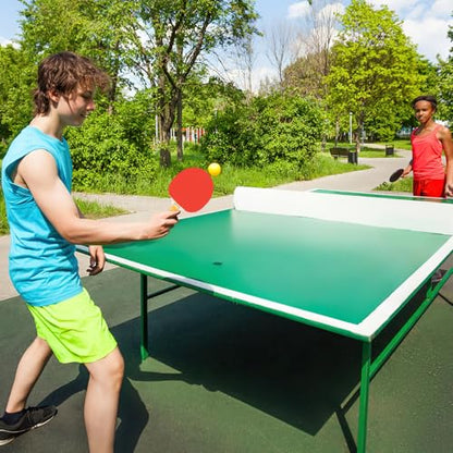 Ping Pong Paddle Sets, 8 Paddle Table Tennis Set with 12 Yellow Ping Pong Balls, Table Tennis Paddles for Adults Family Indoor Outdoor Games
