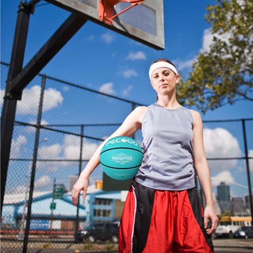 Size 6/7 Weighted Training Basketball (2.2/3/3.3 lbs) - Heavy Indoor/Outdoor Basketball for Dribbling, Passing, Rebounding & Skill Development - size: Size 6, style: 3LBS