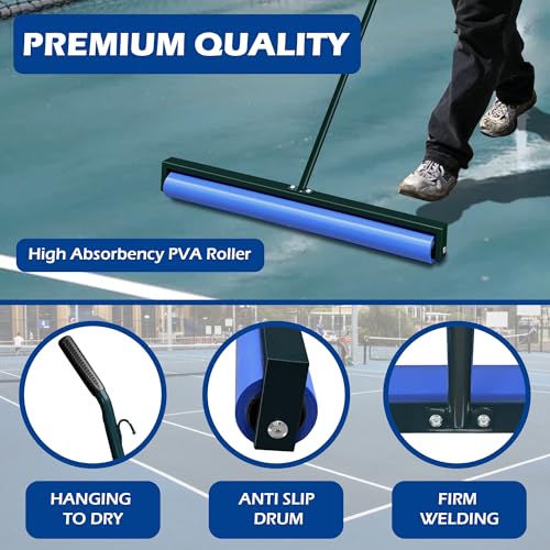 Montex Tennis Court Squeegee, Lightweight Quick Clearing Tools for Tennis Basketball Sports Court
