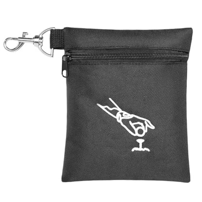 TOGETRUE Golf Tee Pouch, Sporty Golf Tee Bag Holder with Clip, Golf Supplies Accessories, Golf Bag Pouch for Tees, Balls and Divot Tools, 5.5"*6.75