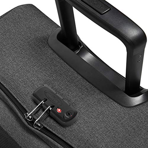 Eastpak Tranverz L – 121L Large Wheeled Luggage with Dual Compartments, TSA Lock, Compression Straps & Smooth-Wheeling System, Black Denim